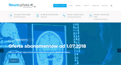 Desktop Screenshot of neurosphera.pl