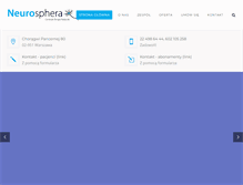 Tablet Screenshot of neurosphera.pl